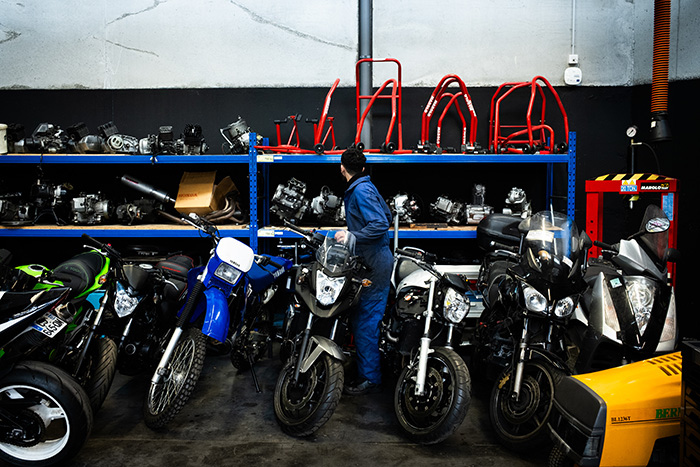 Atelier moto – pièce